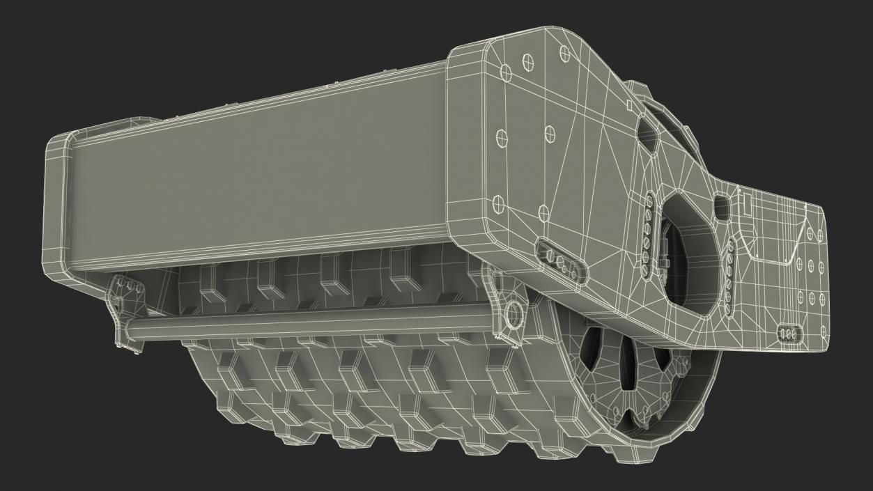 BOMAG Soil Roller Barrel 3D model