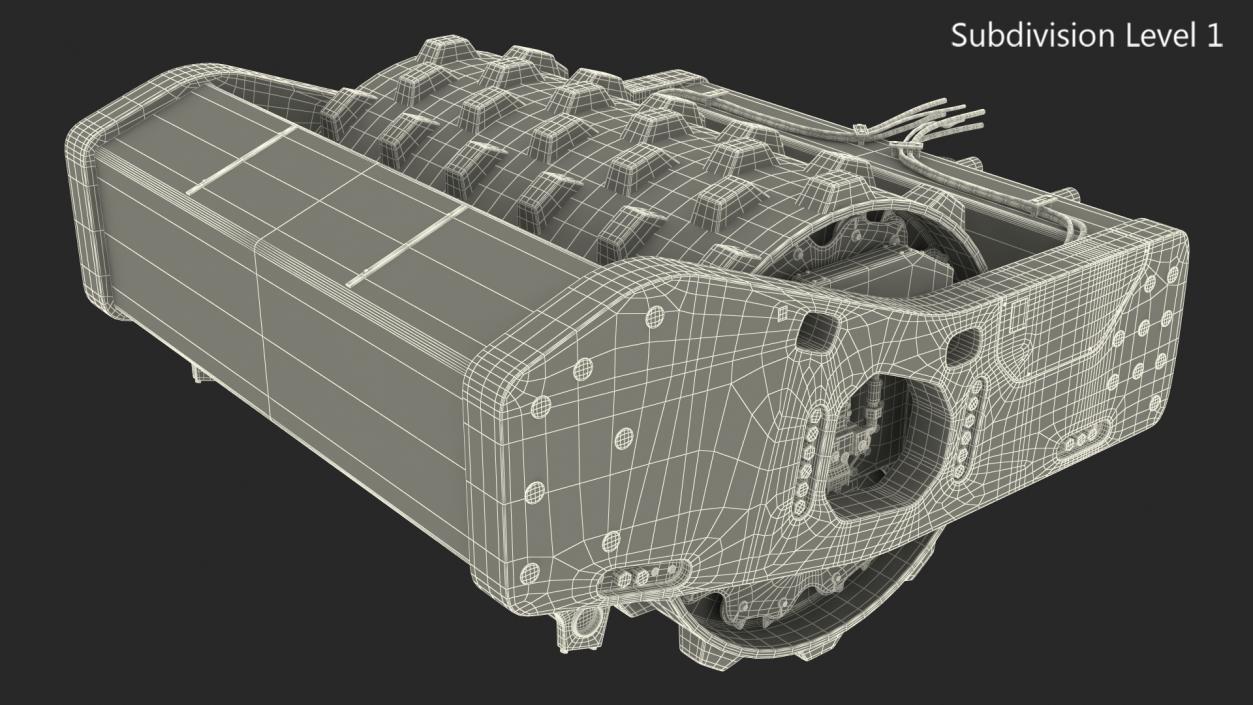 BOMAG Soil Roller Barrel 3D model