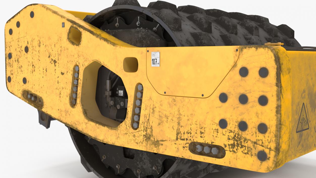 BOMAG Soil Roller Barrel 3D model