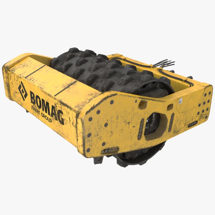 BOMAG Soil Roller Barrel 3D model