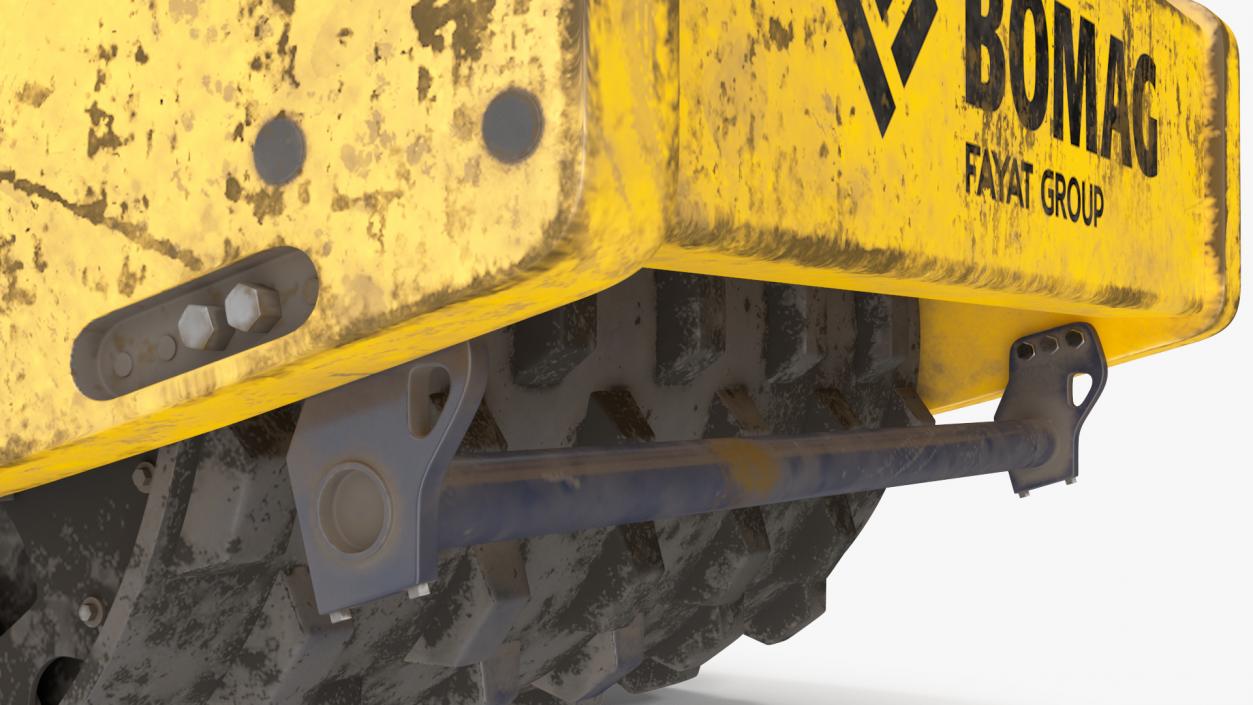 BOMAG Soil Roller Barrel 3D model