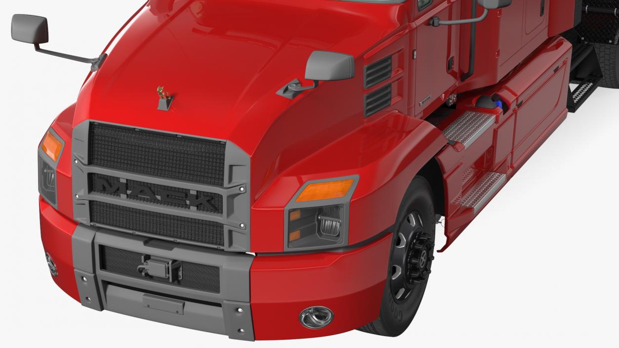 3D Mack Anthem Truck With Logging Trailer model