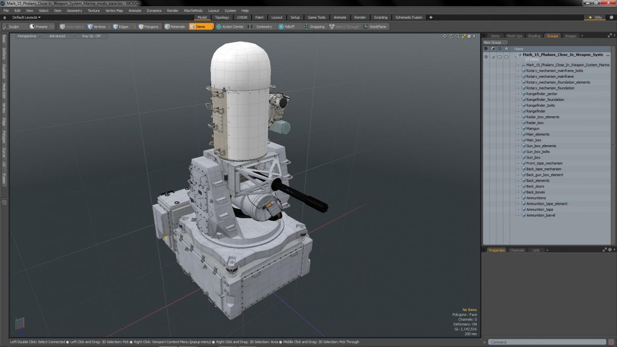 3D model Mark 15 Phalanx Close-In Weapon System Marine