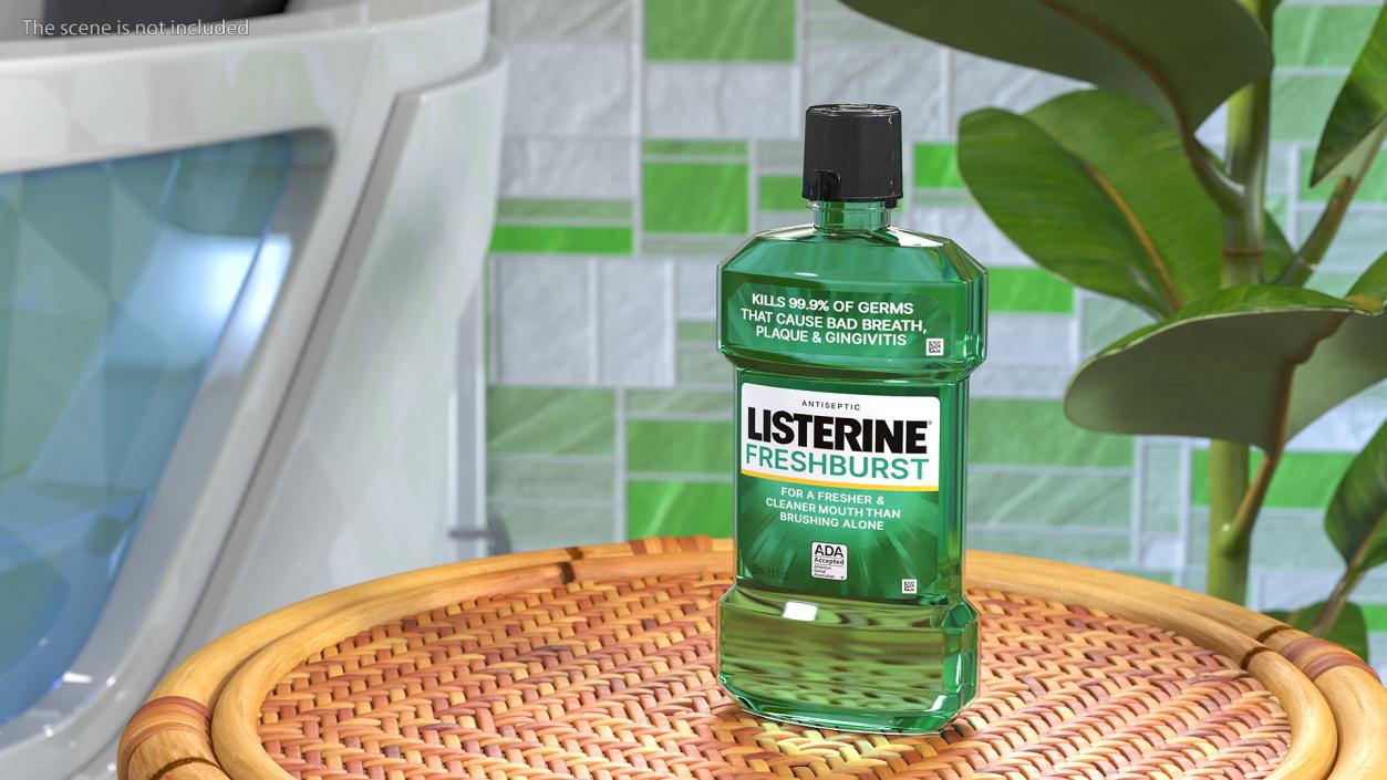 Listerine Freshburst Antiseptic Mouthwash 250ml 3D