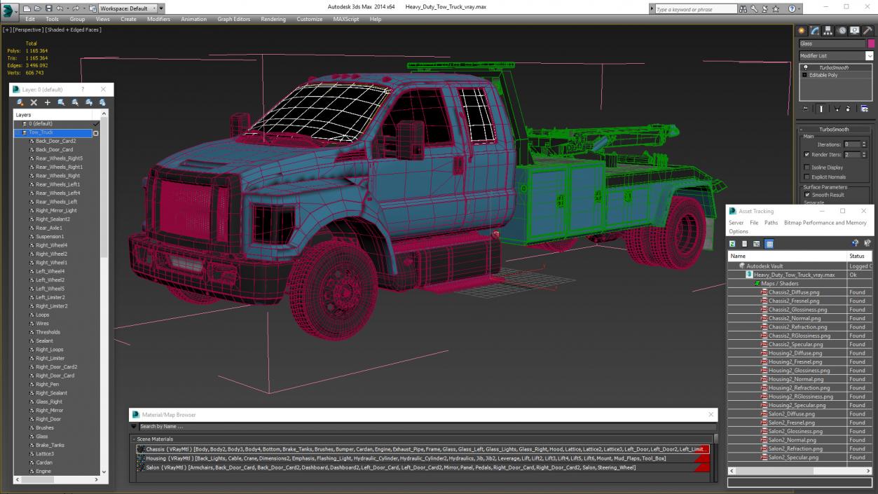 3D model Heavy Duty Tow Truck