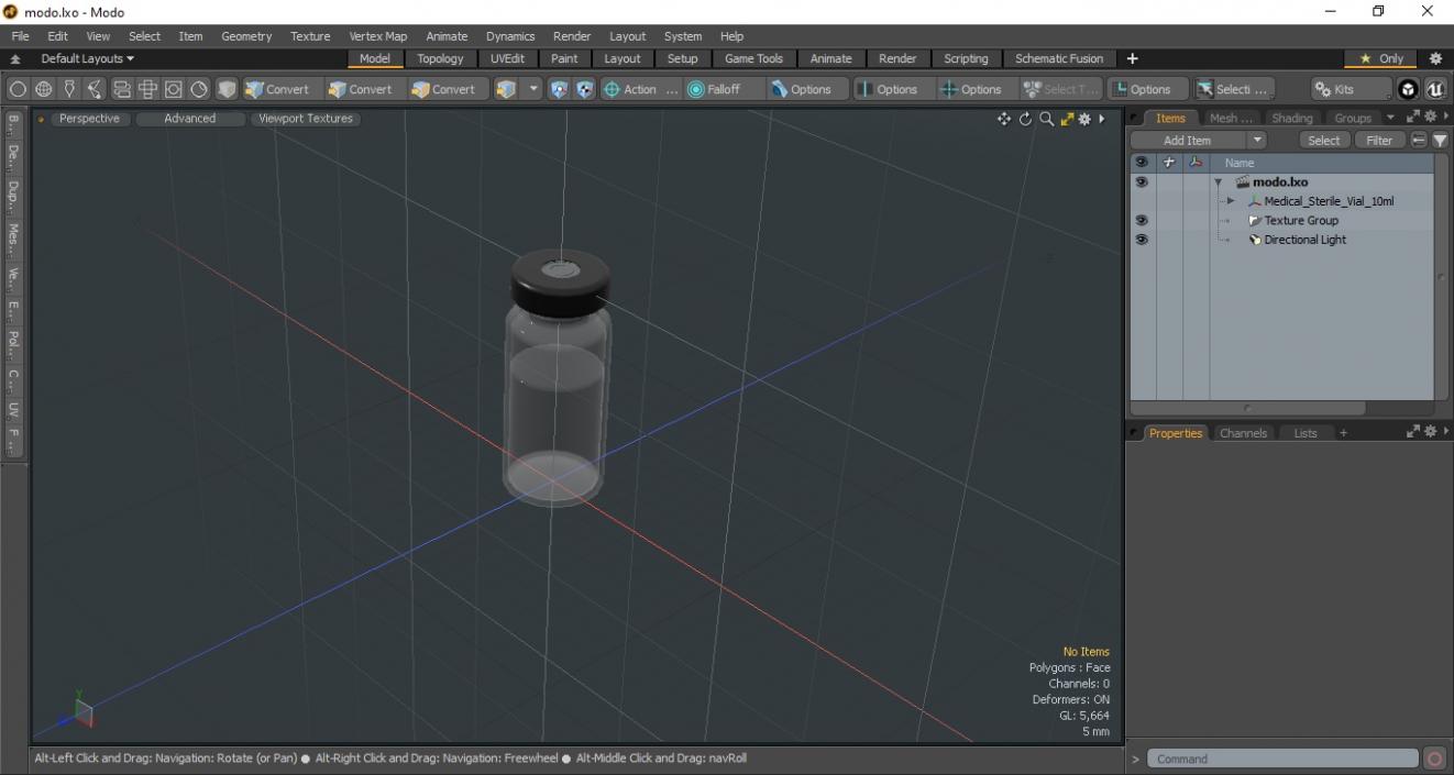 3D model Medical Sterile Vial 10ml