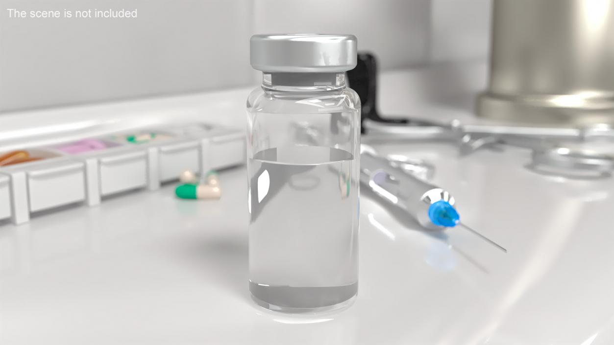 3D model Medical Sterile Vial 10ml