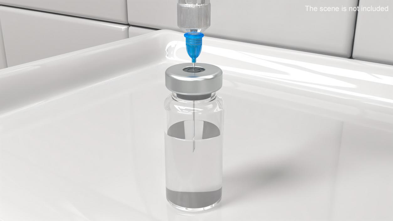 3D model Medical Sterile Vial 10ml