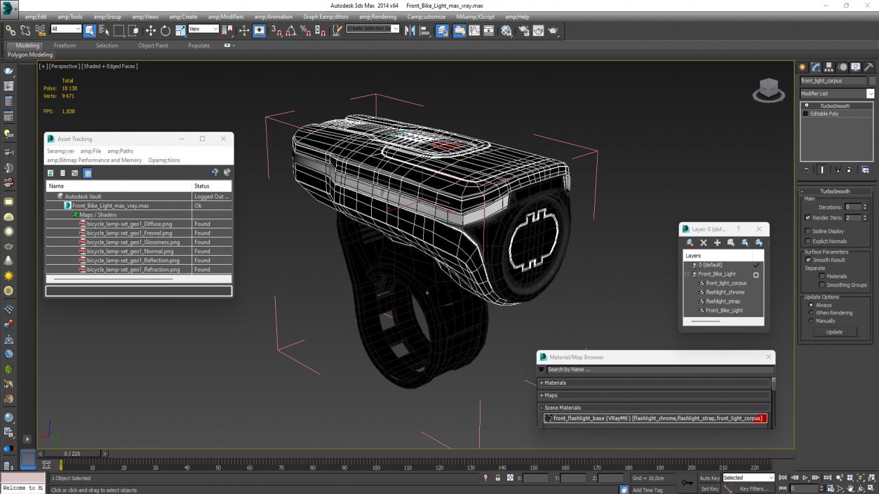 3D Front Bike Light