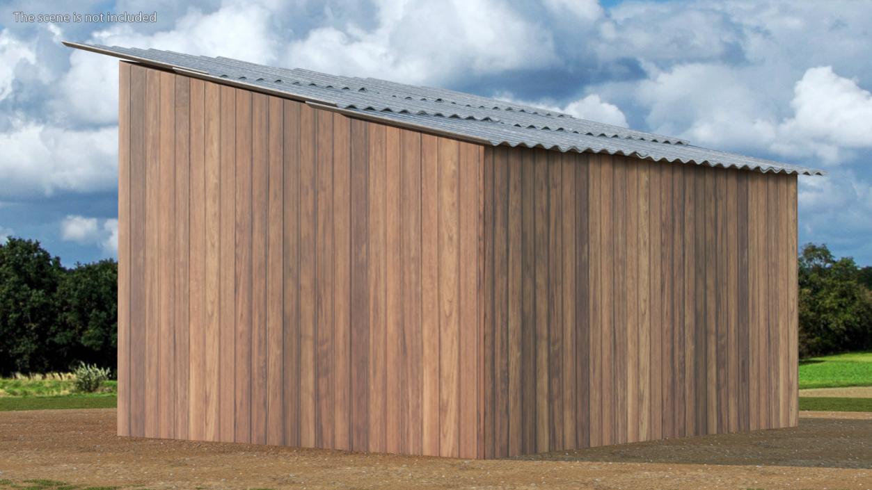 Wooden Antique Barn 3D model