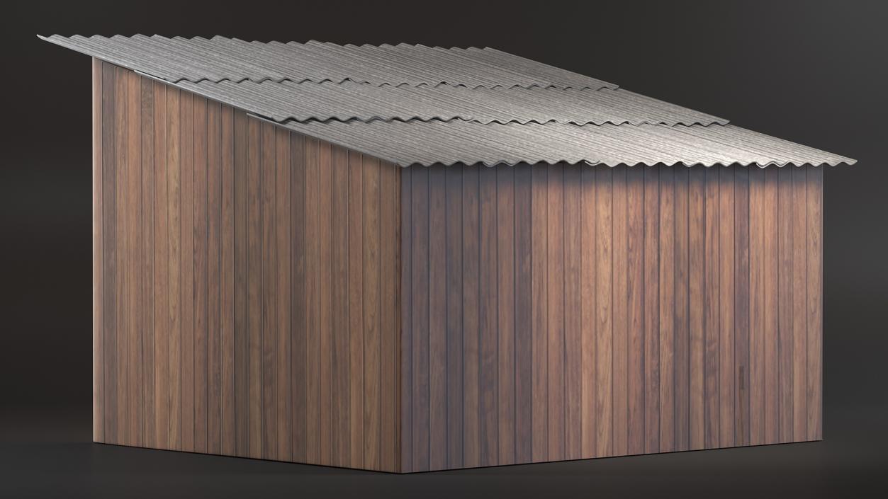 Wooden Antique Barn 3D model