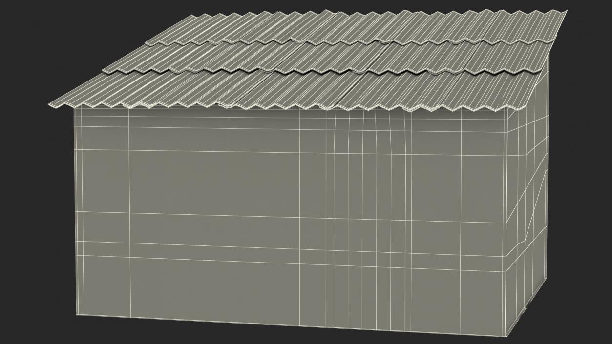 Wooden Antique Barn 3D model