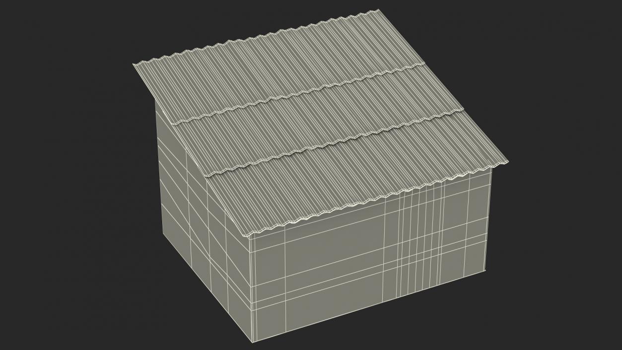 Wooden Antique Barn 3D model