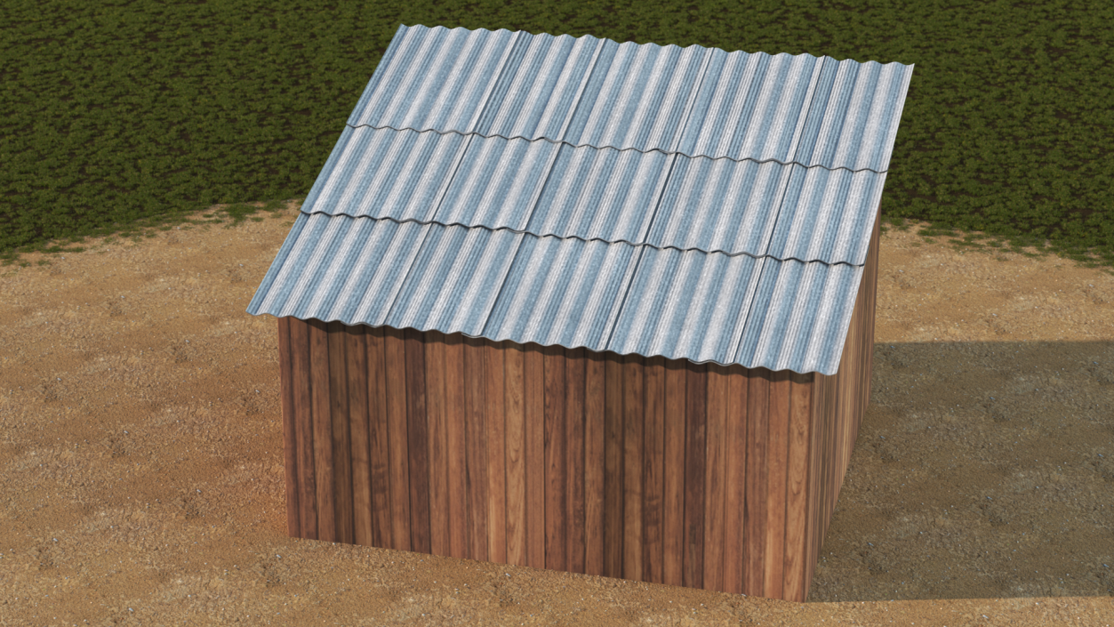 Wooden Antique Barn 3D model