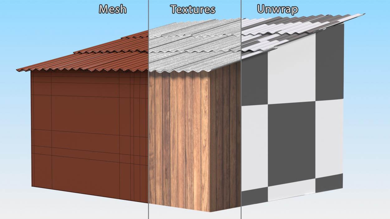 Wooden Antique Barn 3D model