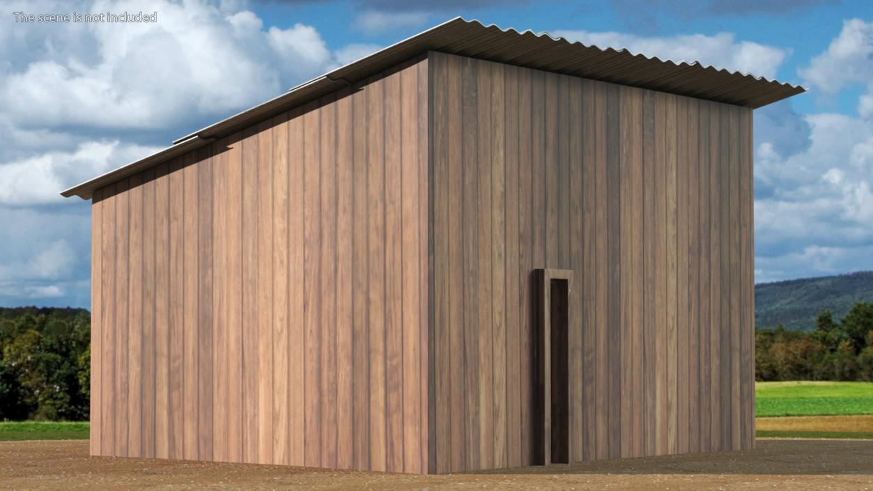 Wooden Antique Barn 3D model