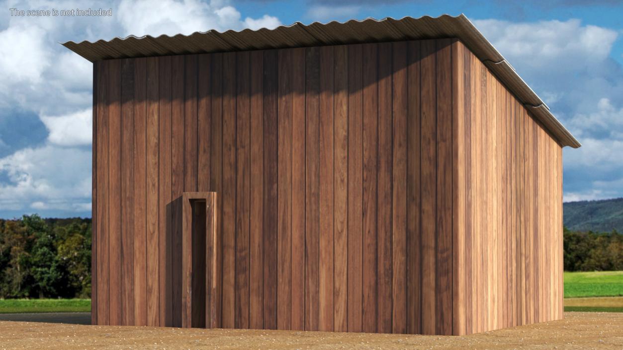 Wooden Antique Barn 3D model