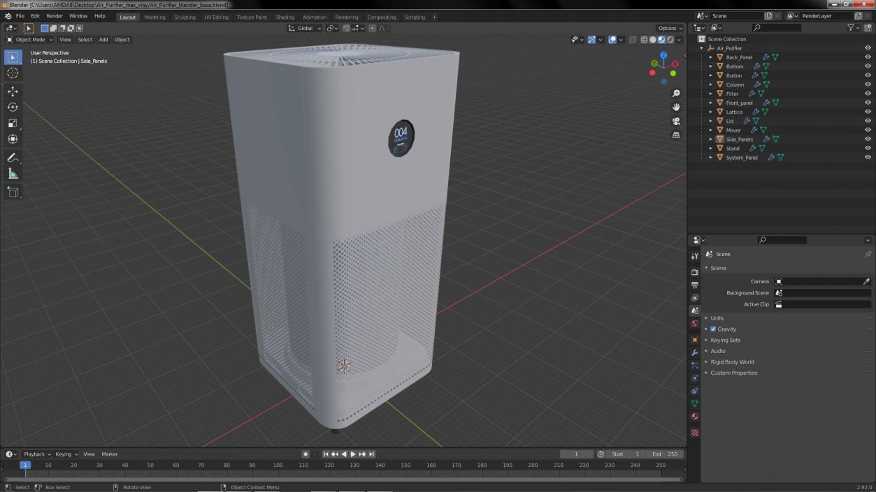 Air Purifier 3D