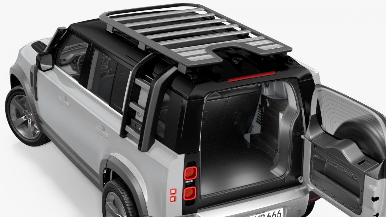 3D model Land Rover Defender Explorer Pack Rigged