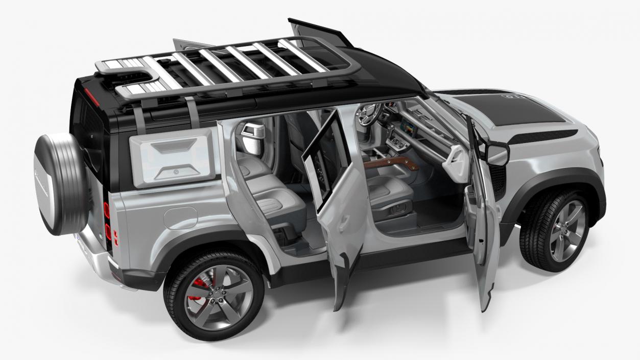 3D model Land Rover Defender Explorer Pack Rigged