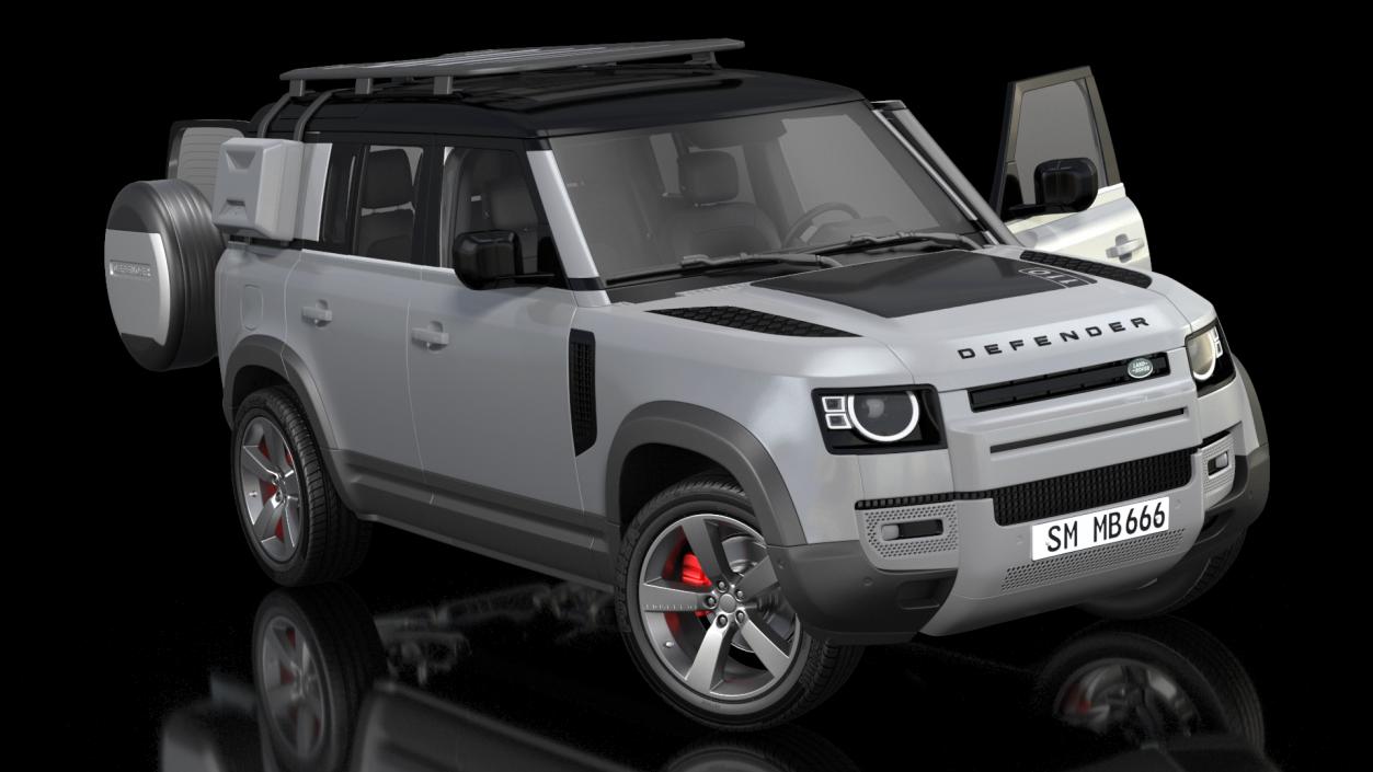 3D model Land Rover Defender Explorer Pack Rigged