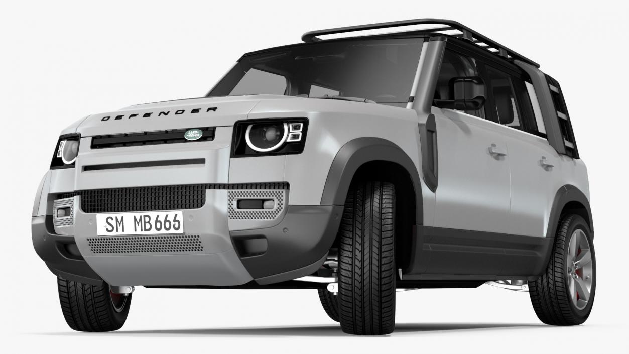 3D model Land Rover Defender Explorer Pack Rigged