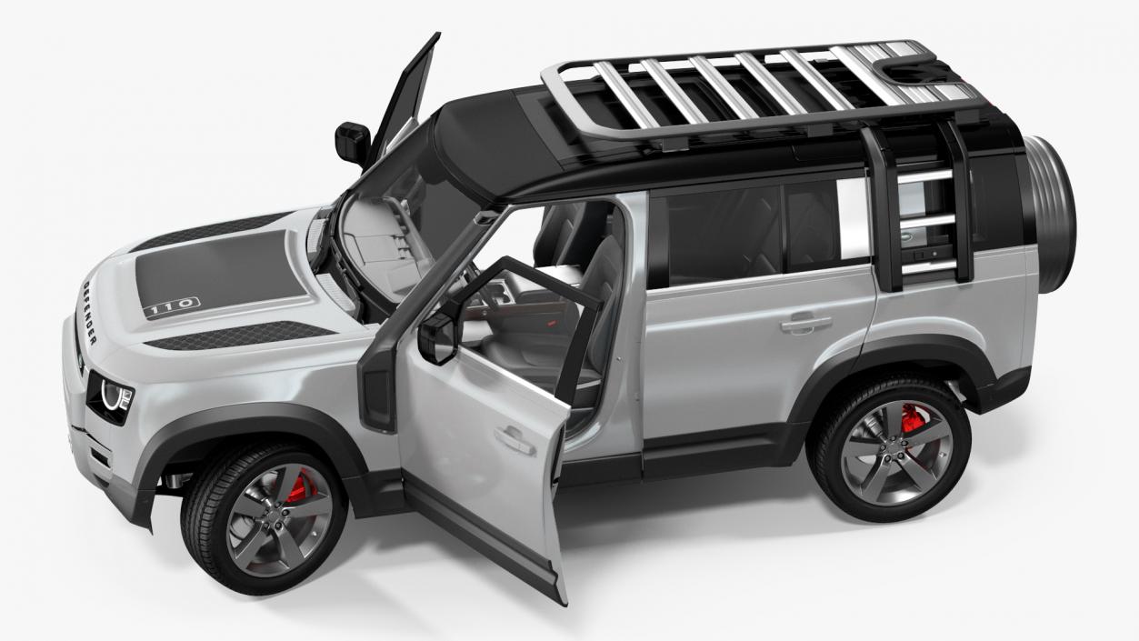 3D model Land Rover Defender Explorer Pack Rigged