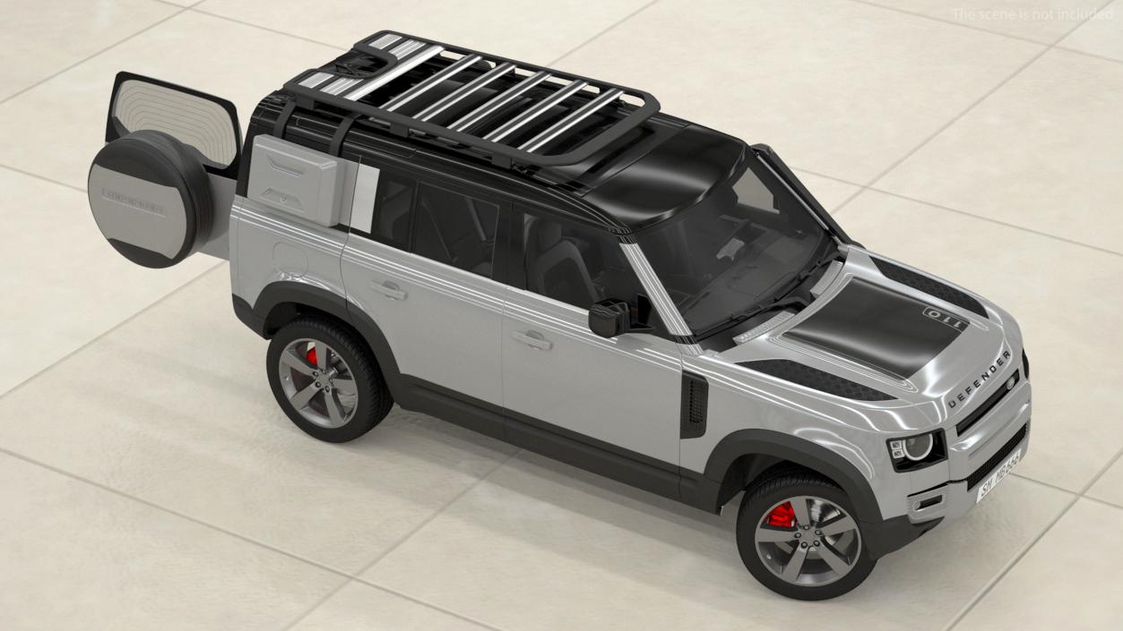 3D model Land Rover Defender Explorer Pack Rigged