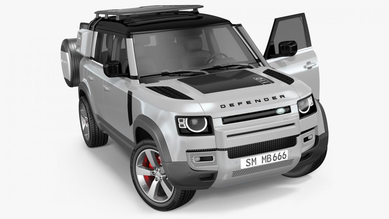 3D model Land Rover Defender Explorer Pack Rigged