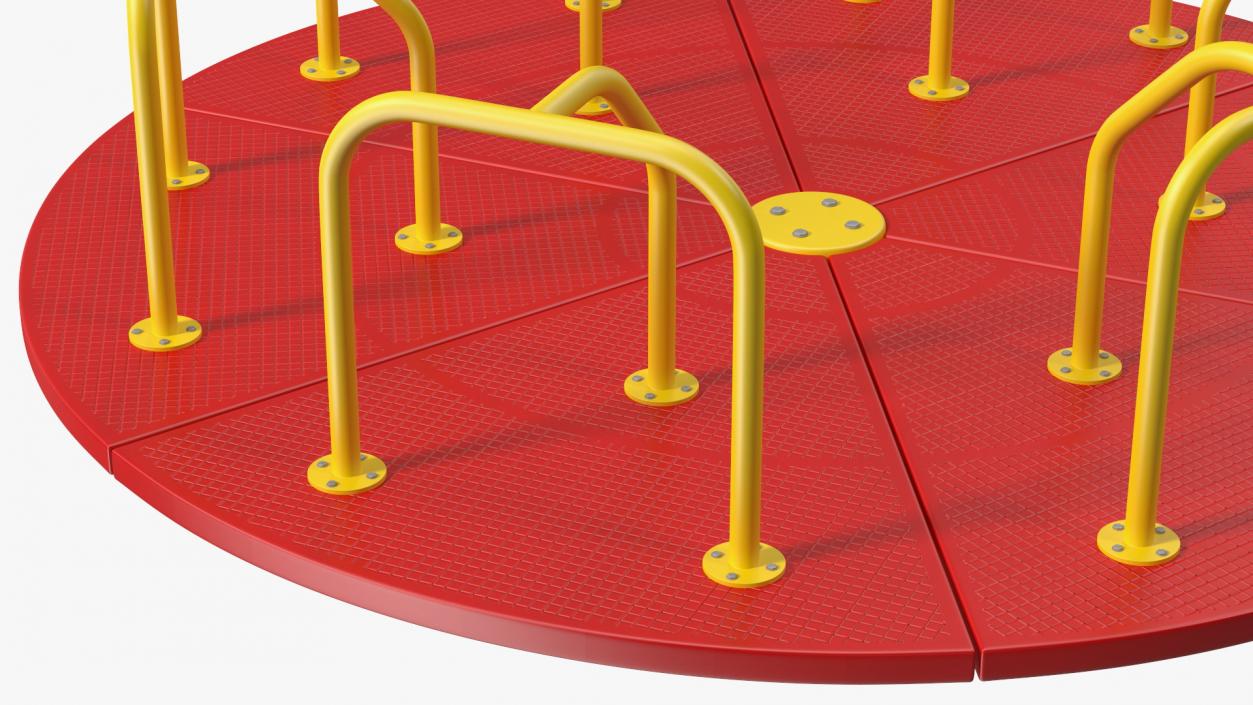 3D Merry Go Round 10 Foot Red