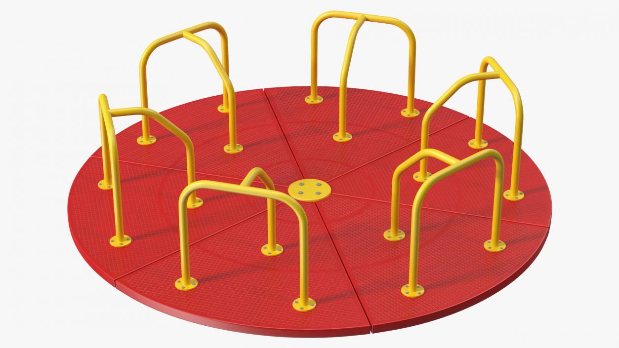 3D Merry Go Round 10 Foot Red