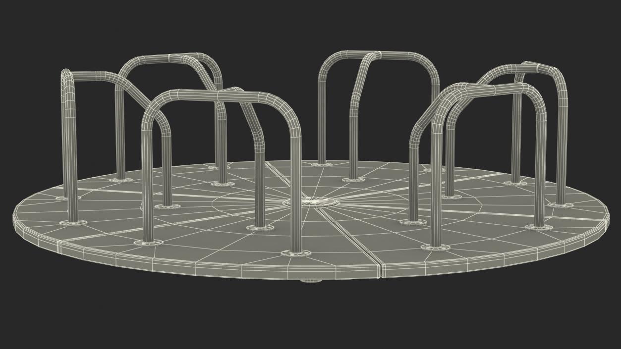 3D Merry Go Round 10 Foot Red