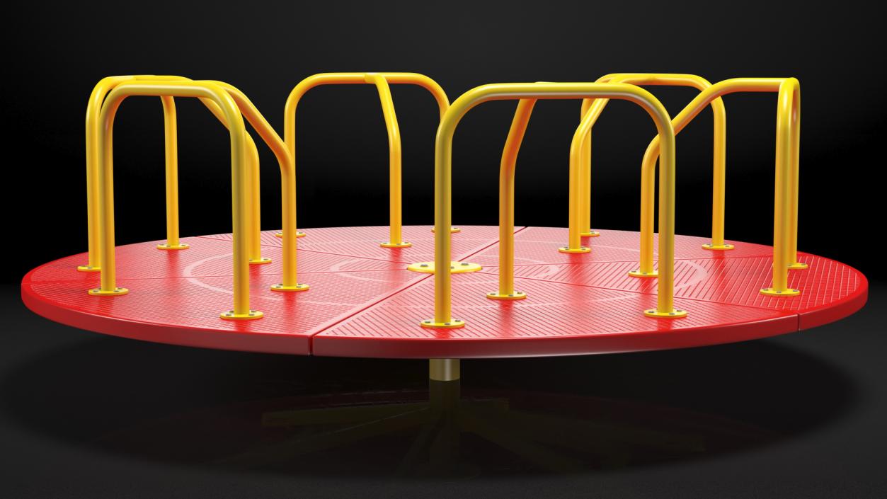 3D Merry Go Round 10 Foot Red