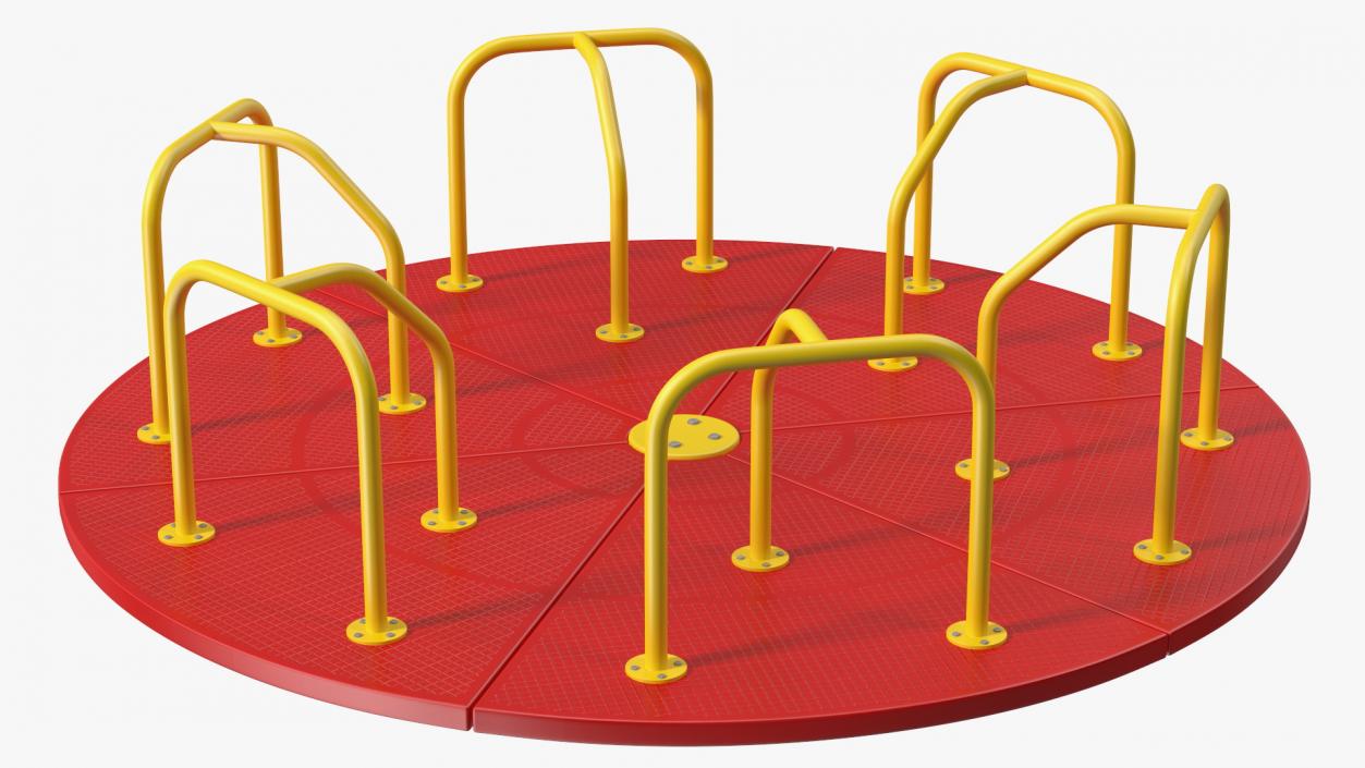 3D Merry Go Round 10 Foot Red