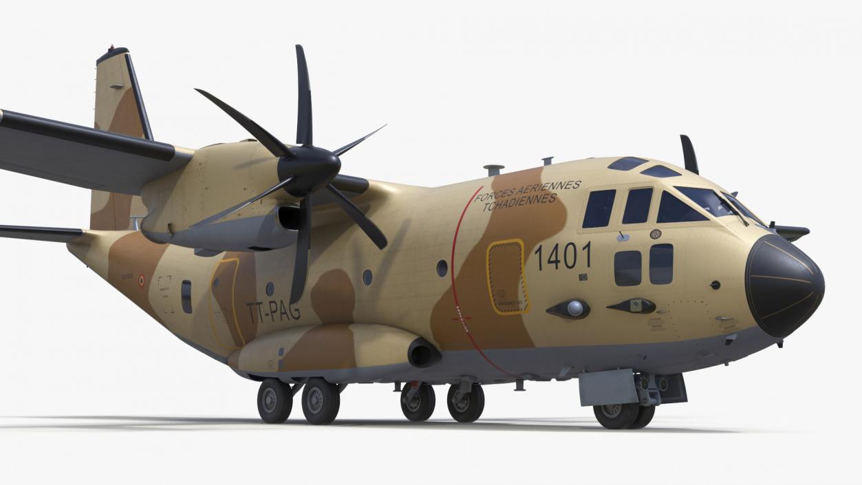 3D model Aircraft C-27J Spartan Morocco