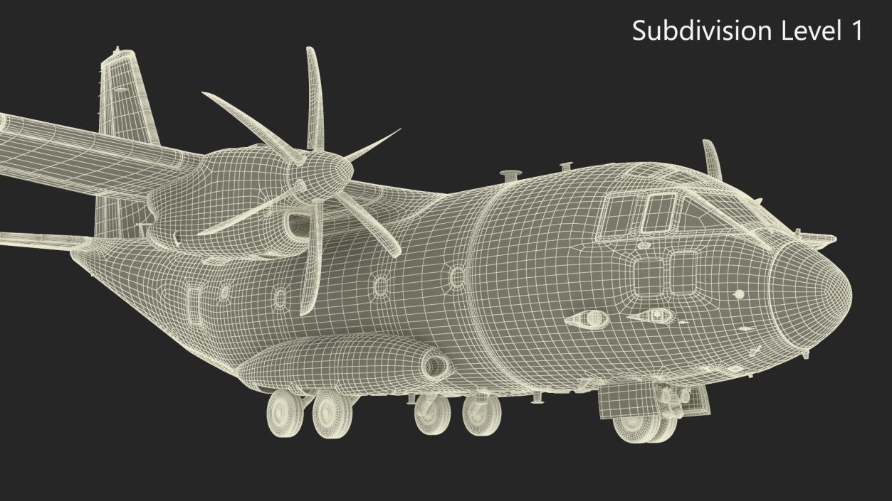 3D model Aircraft C-27J Spartan Morocco