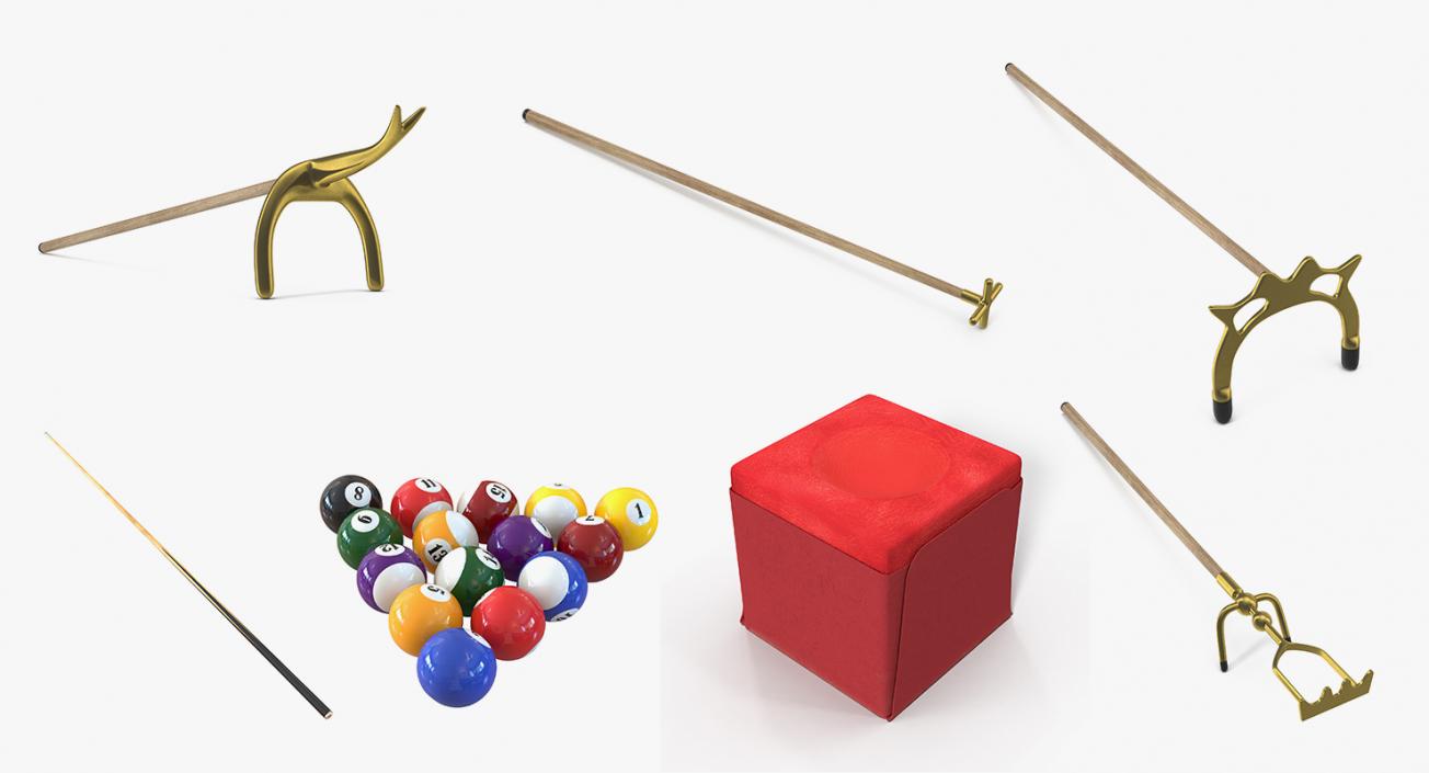 Billiard Equipment Collection 3D model