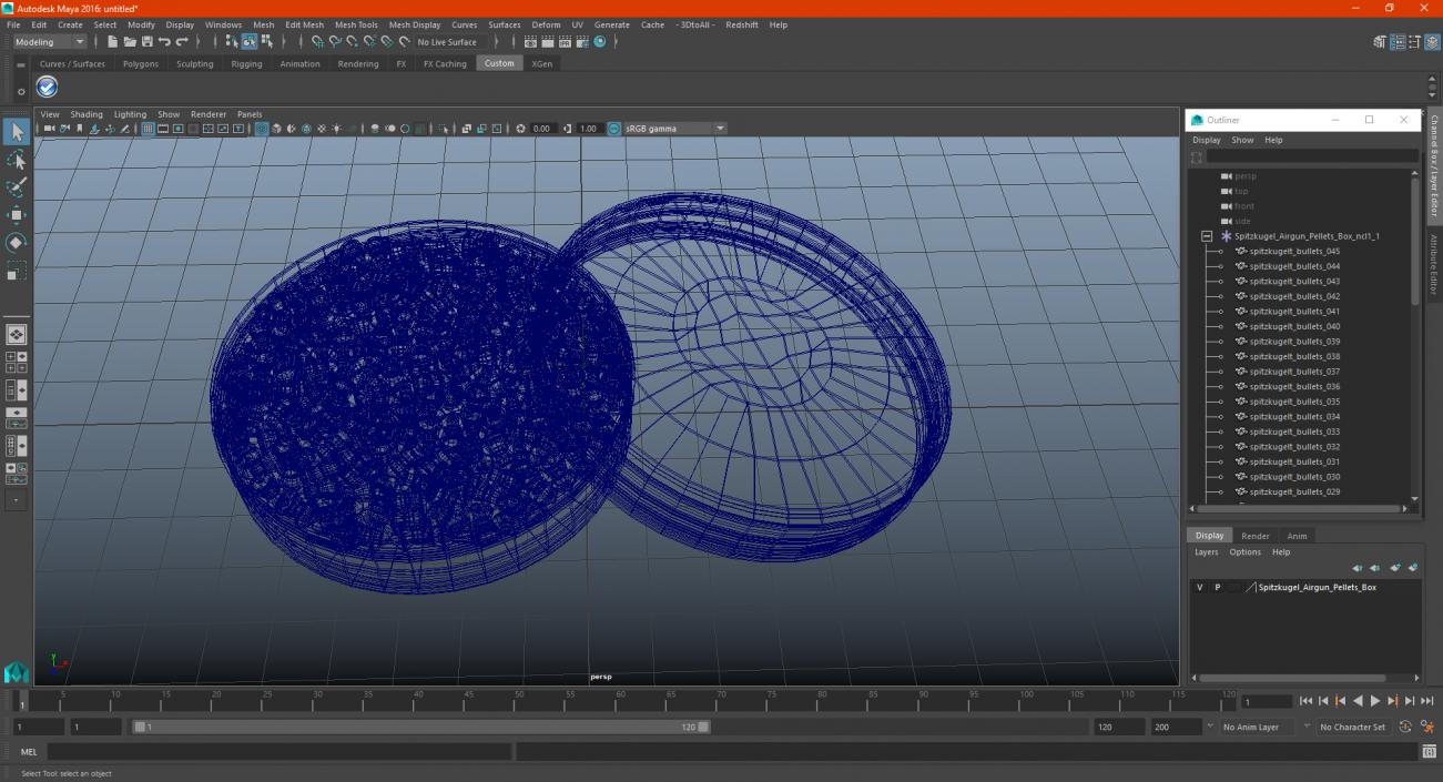 Spitzkugel Airgun Pellets Box 3D model