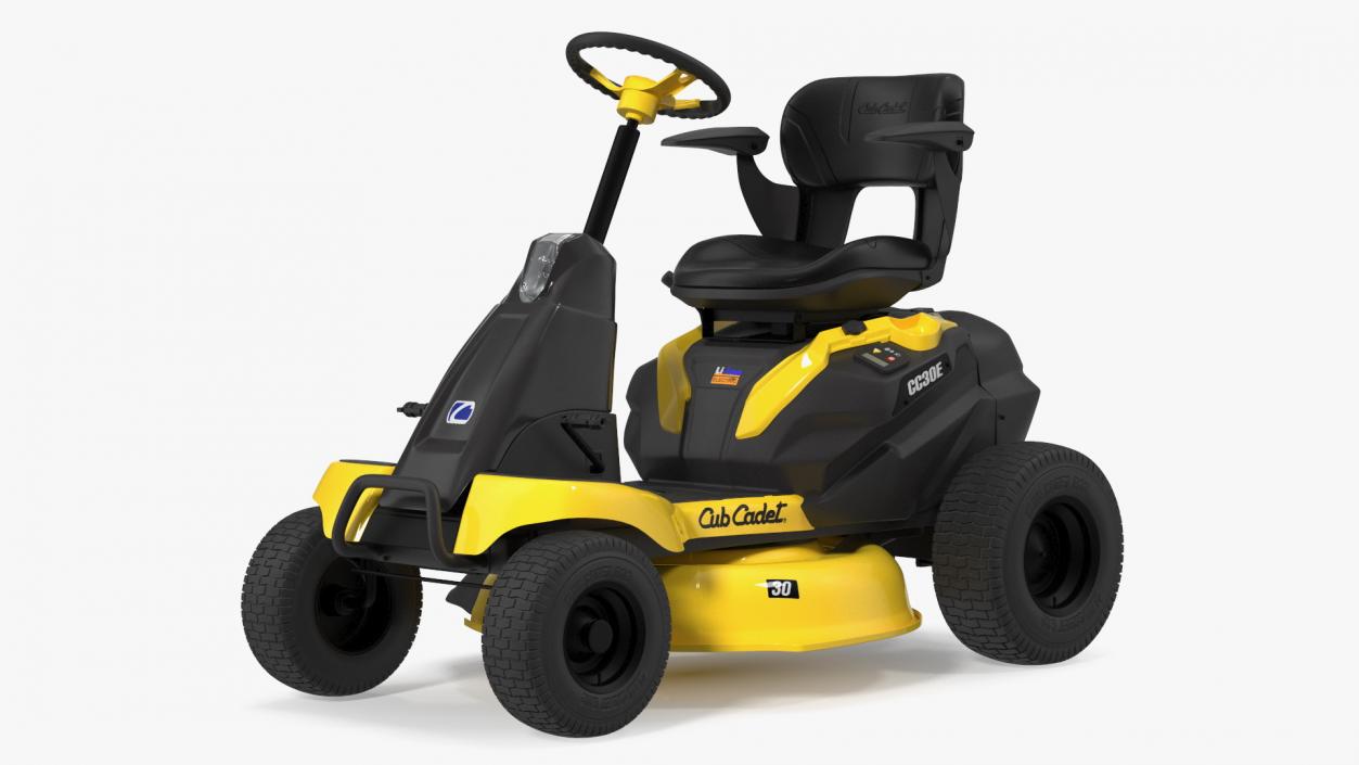 Electric Rider Lawn-Mower Cub Cadet Rigged 3D