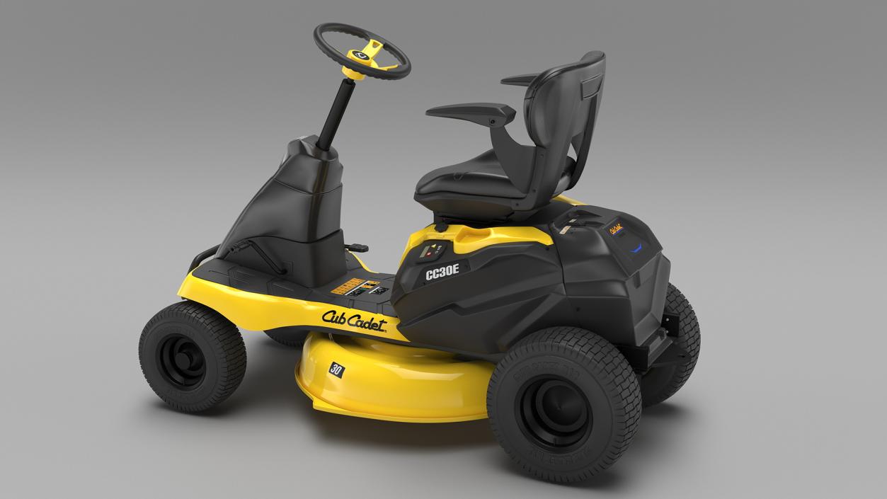 Electric Rider Lawn-Mower Cub Cadet Rigged 3D