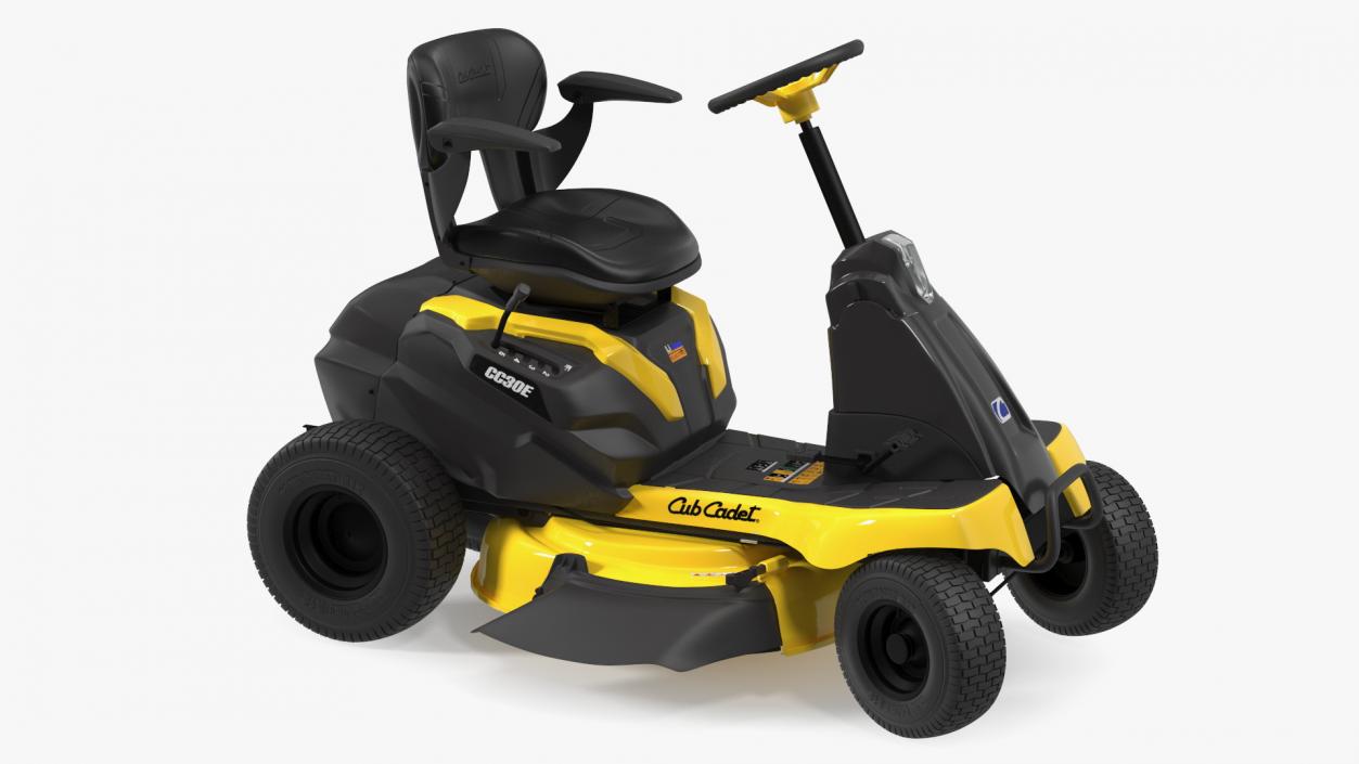 Electric Rider Lawn-Mower Cub Cadet Rigged 3D