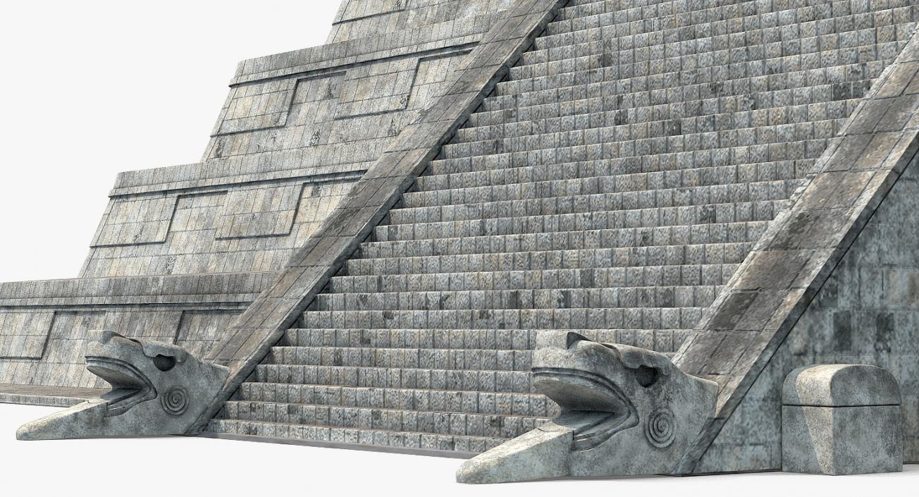 Kukulkan Temple Mayan Pyramid 3D model