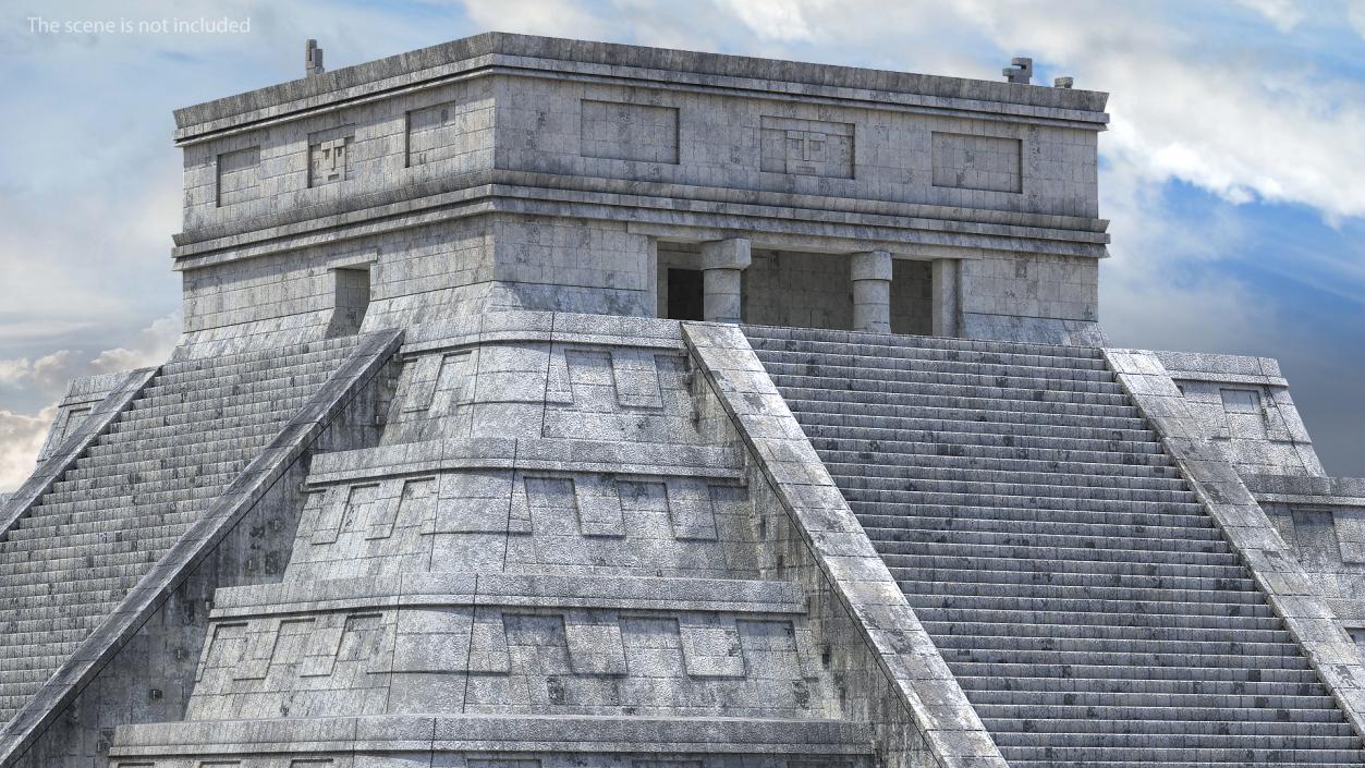 Kukulkan Temple Mayan Pyramid 3D model