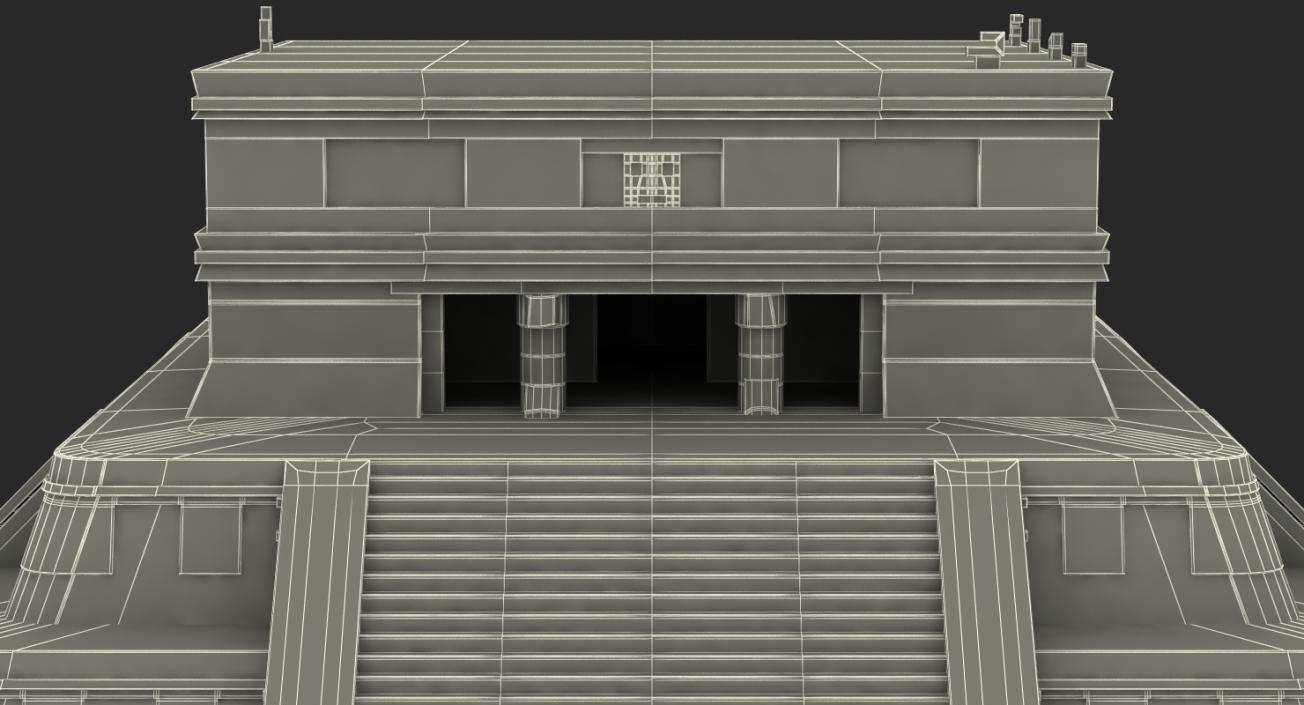 Kukulkan Temple Mayan Pyramid 3D model