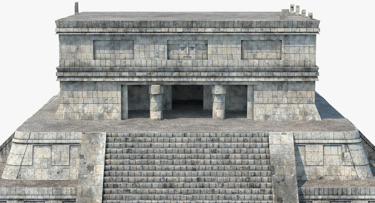 Kukulkan Temple Mayan Pyramid 3D model