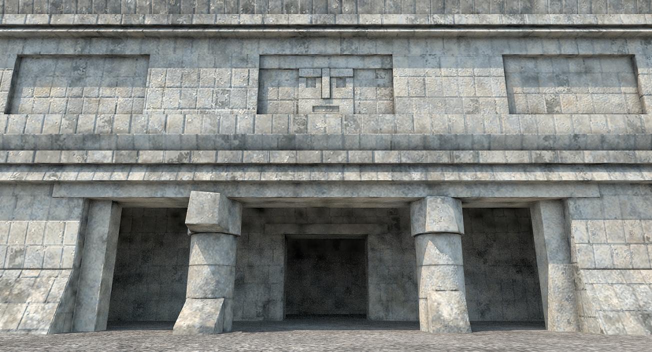 Kukulkan Temple Mayan Pyramid 3D model