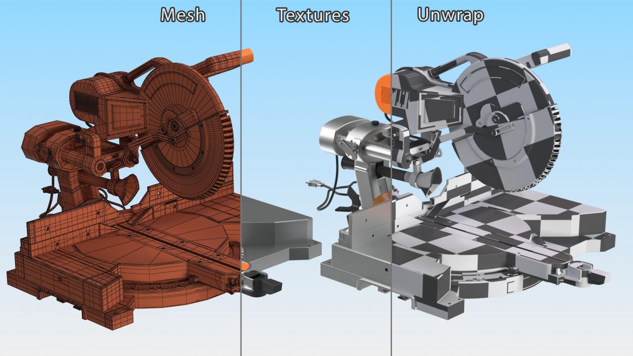 3D Compound Miter Saw model