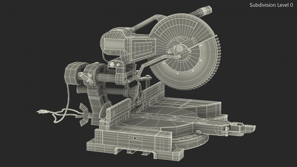 3D Compound Miter Saw model