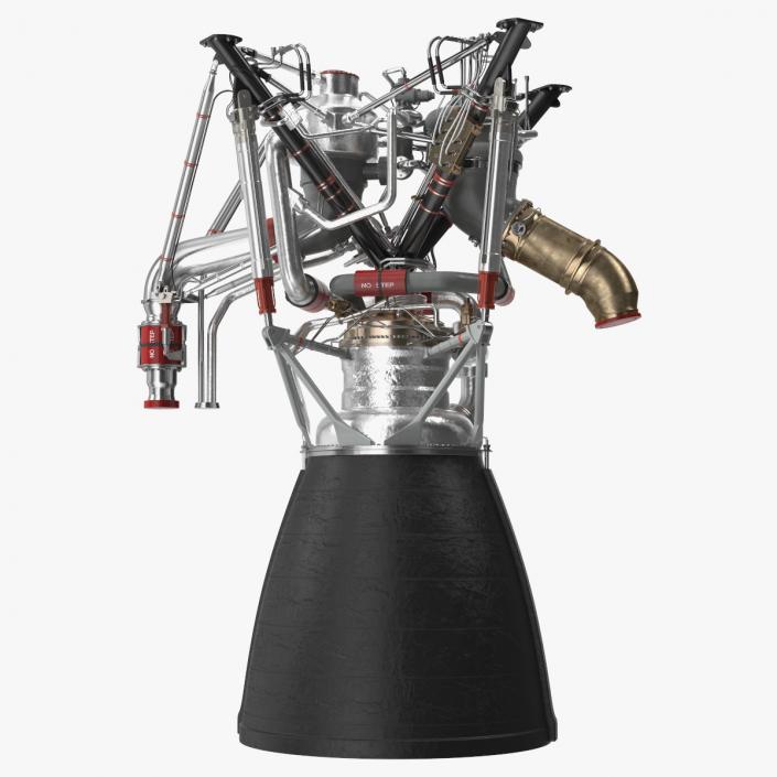 3D Rocket Engine RS 68 Detailed model