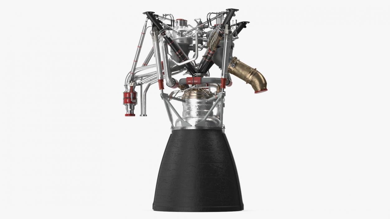 3D Rocket Engine RS 68 Detailed model